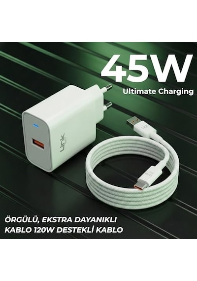 T461e Eco 45w 67-120w Qc3.0 Turbo Şarj Type-c Kablolu Şarj Aleti T461e Eco 45w 67-120w Qc3.0 Turbo Şarj Type-c Kablolu Şarj Aleti