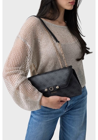 Guess Lindsey Logolu Zincir Askılı Çanta Hwsg9749210 Bayan Çanta Hwsg97 49210 Clo Antrasit