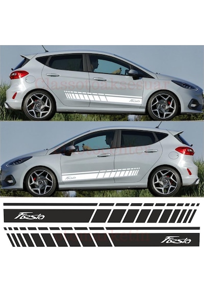 Ford Fiesta Yan Şerit Oto Sticker