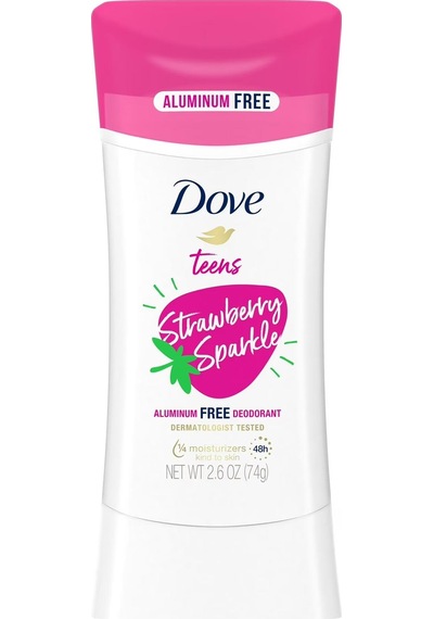 Dove Teens Strawberry Sparkle Alüminyumsuz Stick Deodorant 74gr