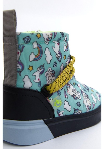 Dudino 2w89c317 Teddy Unicorn Çocuk Kar Bot 2W89C317-R13460 Mavi