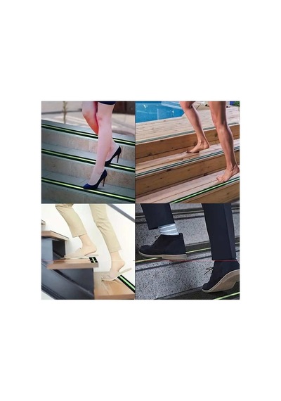 Fosforlu Kaydırmaz Merdiven Bandı 50mm X 5mt Yeşil Fotolümenli Gece Parlayan Kaymaz Bant