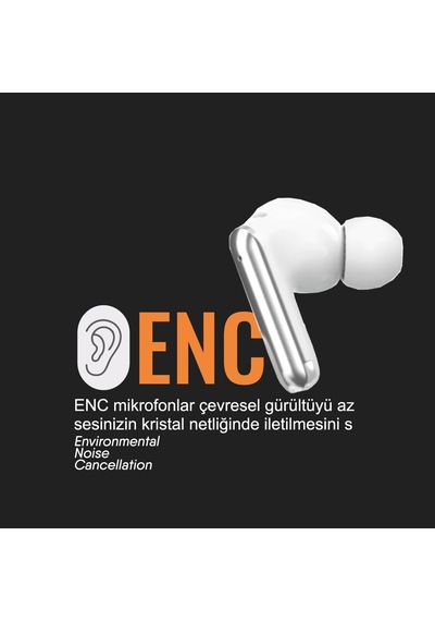 Venüs Bluetooth Kulaklık Enc & Anc Teknolojili 5.4 Siyah