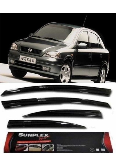 4 Lü Opel Astra G Kasa 98-2003 Sport Stlye Mügen Sunplex Cam Rüzgarlığı