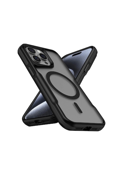 Apple Uyumlu iPhone 14 Pro Max Kılıf Magsafe Wireless Şarj Özellikli Şerit Tasarımlı Kılıf Kapak