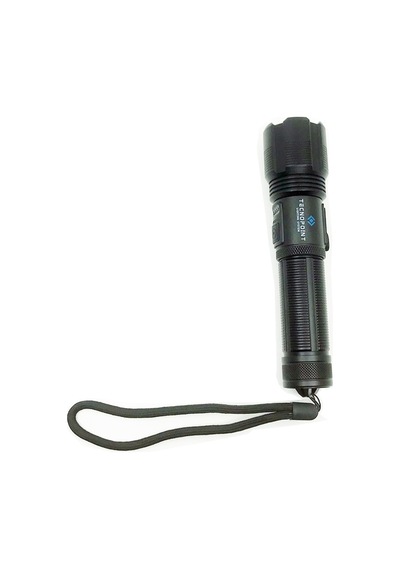 TC24-36 800 Lumen Şarjlı Darbeye Dayanıklı Güçlü Zoomlu Fener Siyah