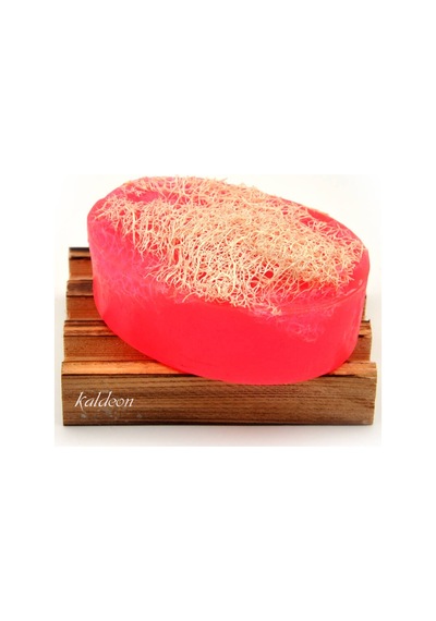 Kabak Lifli El Yapımı Doğal Gül Yağı Sabunu 120 G x 3 Adet