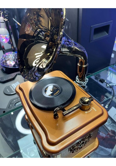 Nostalji Gramafon Radyo,bluetooth Özellikli Nostaljik Radyo Büyük Boy