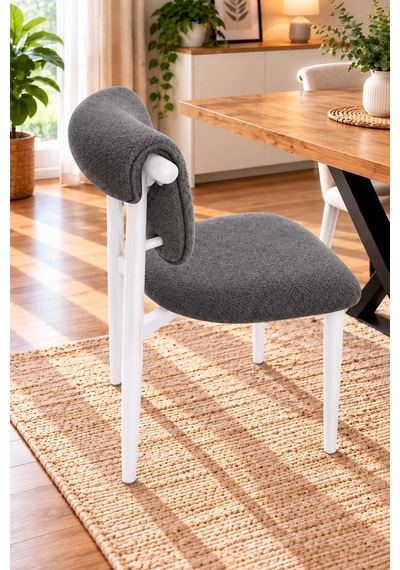 4 Adet Armis Metal Sandalye Cafe,restaurant,mutfak,salon,yemek Odası Sandalyesi Beyaz