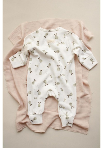 Oh La La Koala Armut Baby Fluff Serisi Fermuarlı Tulum Ekru