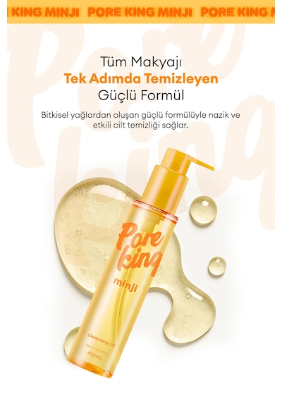 Gözenek Arındıran & Siyah Nokta Karşıtı Temizleme Yağı A'pıeu Pore King Minji Cleansing Oil 60672399