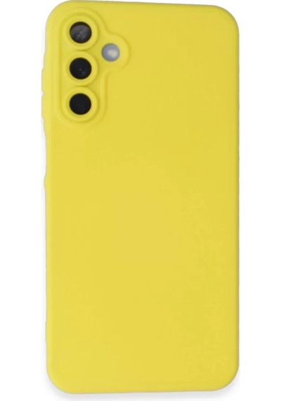 Newface Samsung Galaxy A05s Kılıf Nano İçi Kadife Silikon - Sarı
