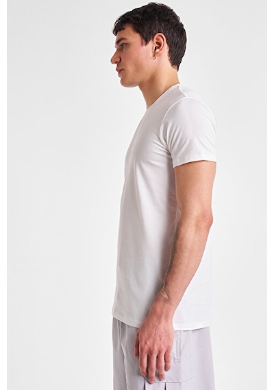 Lescon Erkek Kısa Kollu T-shirt 25s-1225-25y Beyaz