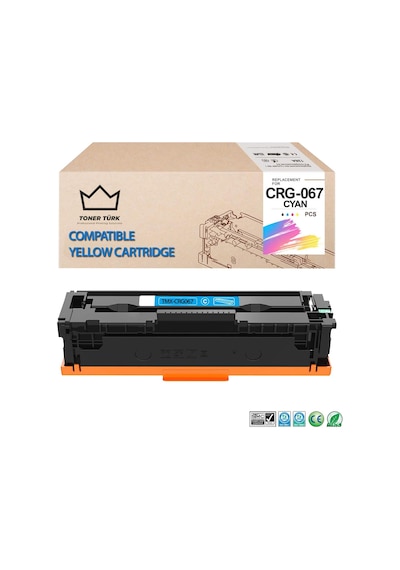 Canon Crg-067 Uyumlu  Toner Mavi / Lbp-631cw - Lbp-633cdw - Mf-651cw - Mf-655cdw - Mf-655cx - Mf-657cdw