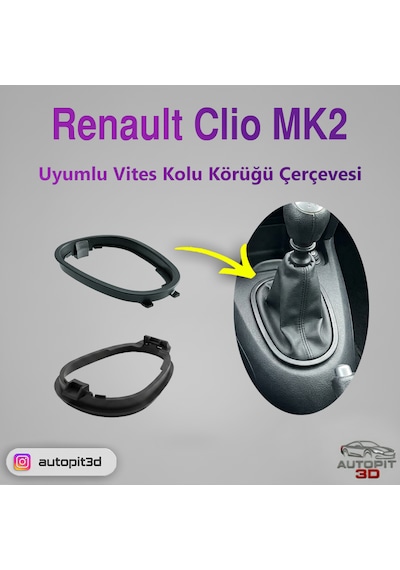 Renault Clio Mk2 Vites Kolu Körüğü Çerçevesi Siyah
