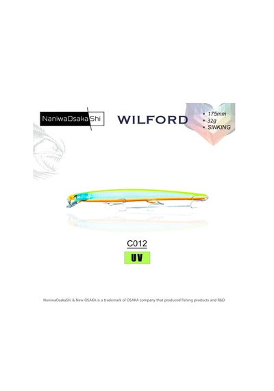 Nanıwaosakashı Wılford 175mm 32g Sınkıng C012