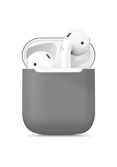 Airpods 1. Nesil 2016 A1523-a1722-a1602 Uyumlu Silikon Kılıf Airbag 13 - Gri - T13648