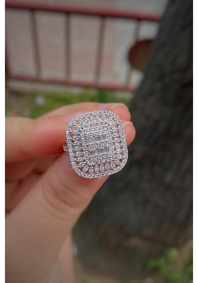 Gümüş Baget Taşlı Yüzük Hr56e2621 Diğer