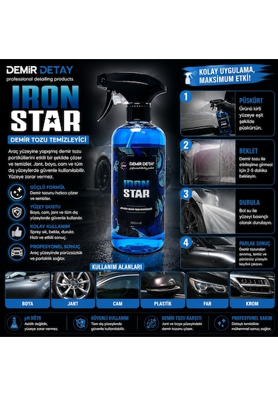 Ddm ironstar demir tozu temizleyici 500 ml