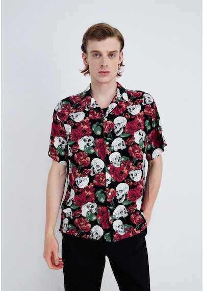 Jack & Jones Erkek Kuru Kafalı Kısa Kollu Gömlek - 12262105 001