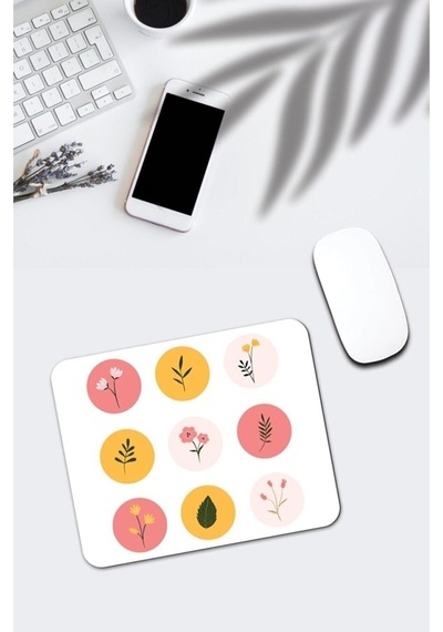 Çiçek Desenli Mouse Pad Mousepad