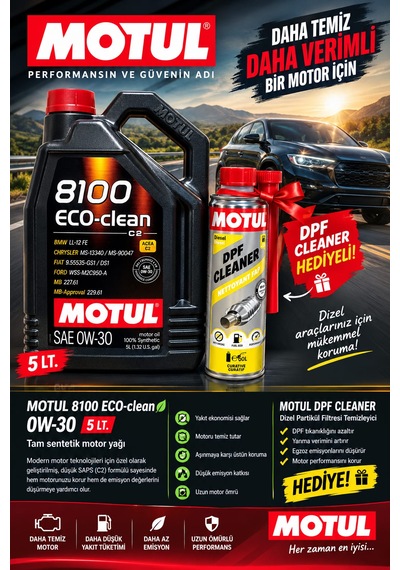 Motul 8100 Eco-clean 0w-30 5lt.