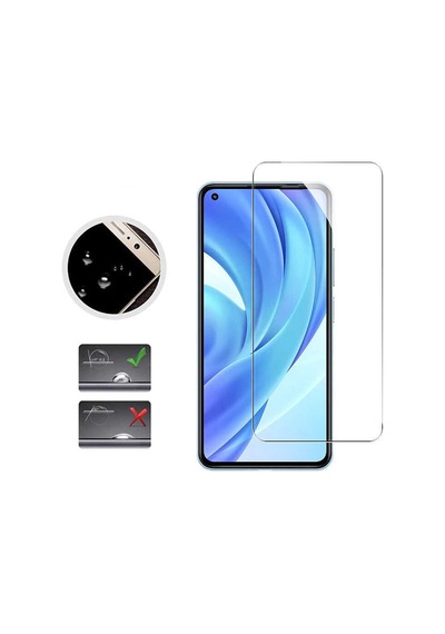 Ekılıf - Xiaomi Mi 11 Lite Uyumlu - Ekran Koruyucu Esnek Nano Micro Temperli Koruma - Şeffaf