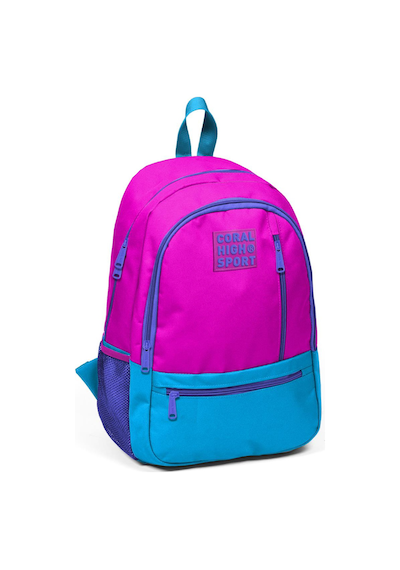 Coral High Sport Pembe Mavi Üç Bölmeli Sırt Çantası 23461