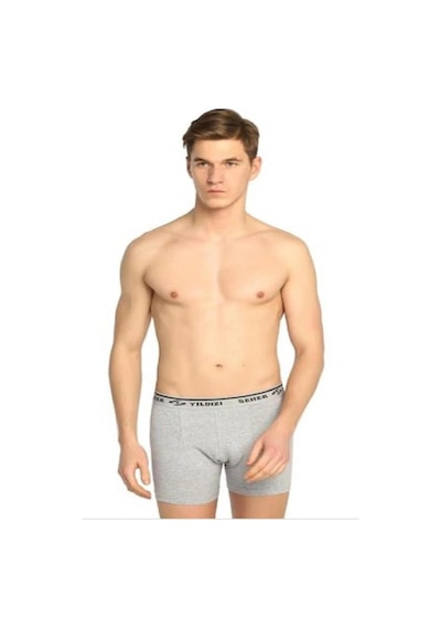 6'Lı Paket Seher Yıldızı Likralı Boxer Şort Boxer Gri (550068414)