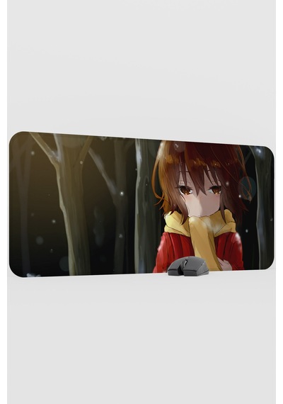 Erased Anime V4 - 90x40 Xxl Gaming Kauçuk Kaymaz Taban Mouse Pad Fare Altlığı