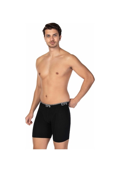 Ds Damat Comfort Modal 2'li Boxer Siyah