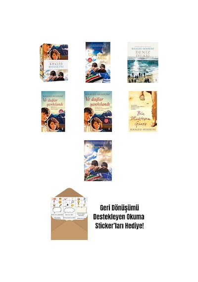 Khaled Hosseini 7 Kitap Set + Okuma Sticker'ları