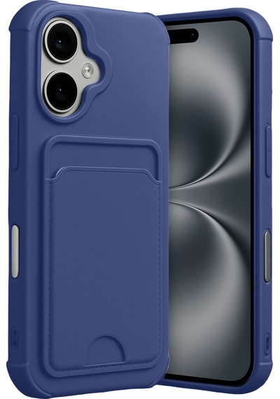 Apple iPhone 17 İçin Uyumlu Kart Ve Resim Bölmeli Soft Renkli Silikon Kapak