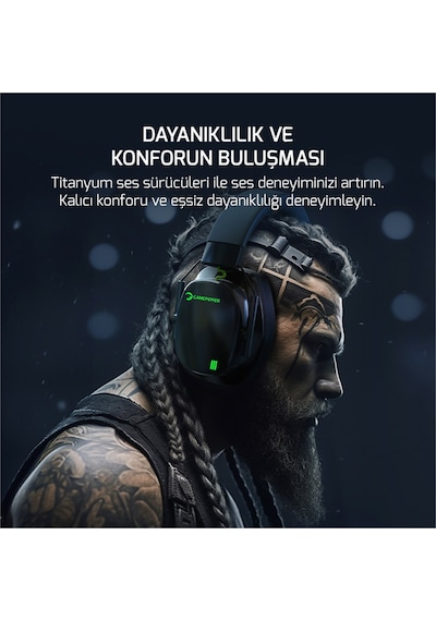 Gamepower Kai Titanium 7.1 Surround Hi-Fi RGB Kulak Üstü Oyuncu Kulaklık Gamepower Kai Titanium 7.1 Surround Hi-Fi RGB Kulak Üstü Oyuncu Kulaklık