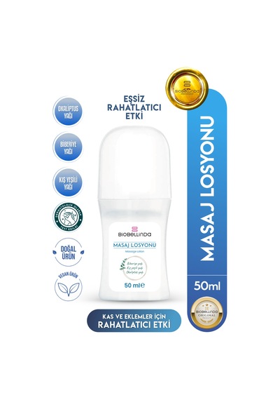 Doğal Organik Biberiye Özlü Masaj Losyonu 50 Ml
