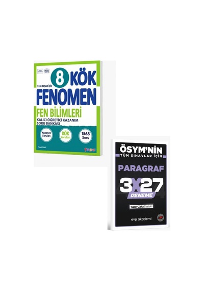 Fenomen 2027 8 Kök Fen Bilimleri Soru Bankası+ Evp Akademi Paragraf