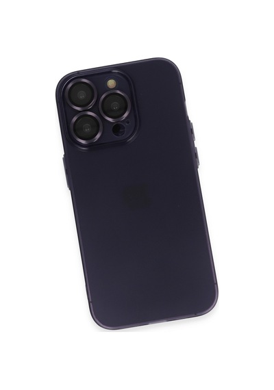 Apple iPhone  Uyumlu  14 Pro Max Kılıf Luko Lens Silikon - Siyah