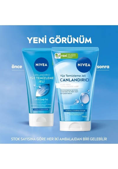 Canlandırıcı Yüz Temizleme Jeli 150 Ml,aloe Vera,hyaluronik Asit,normal Ve Karma Ciltler