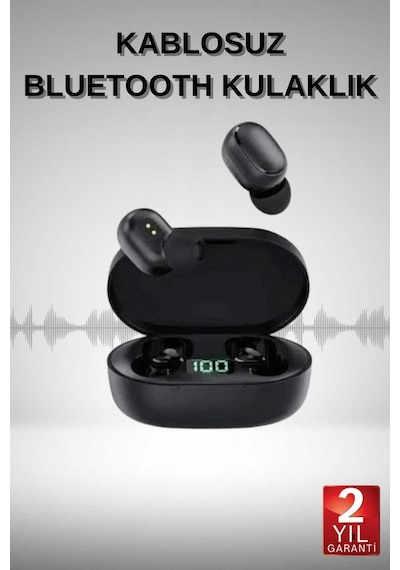 Kablolu Kulakiçi Kulaklık Bluetooth Kulaklık Dijital Göstergeli Yüksek Ses Kaliteli Uzun Pil Ömrü