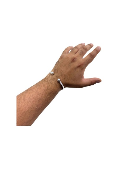Oya Silver Çift Toplu Ayarlanabilir Gümüş Grek Desen Bilezik Blk-p9l-2xhu