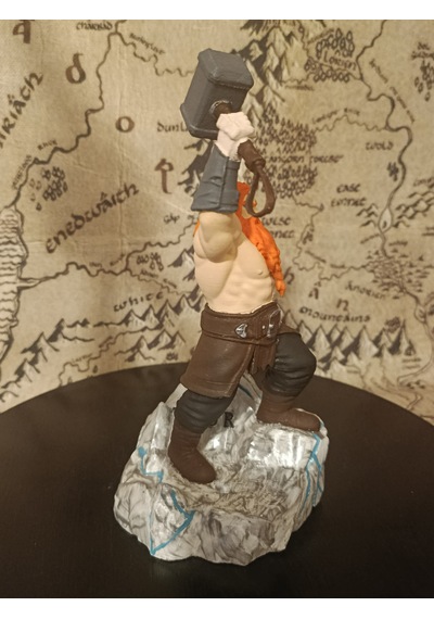 Heykel3d Özel Tasarım Thor Figürü 20 Cm Gök Gürültüsü Tanrısı Detaylı El Boyaması Koleksiyonluk Heykel 20 CM