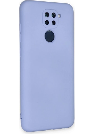 Xiaomi Redmi Note 9 Kılıf Nano İçi Kadife Silikon - Lila Düz Renkli