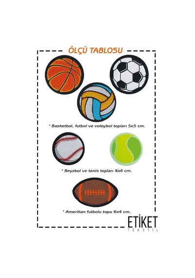 Ütü İle Yapışan Dokuma Arma Seti Patch Top, Toplar, Futbol, Basketbol, Tenis, Voleybol Topu Diğer