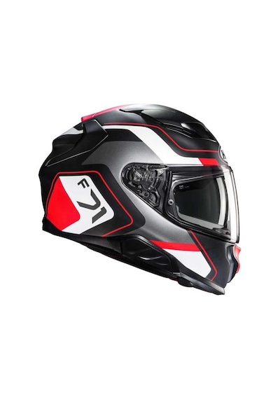 HJC F71 Arcan MC1SF Kapalı Motosiklet Kaskı Siyah - Beyaz - Kırmızı