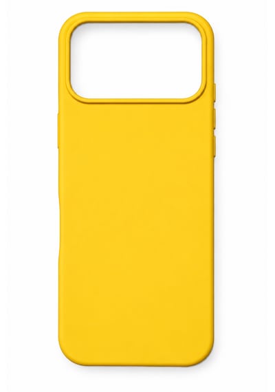 Apple İphone 17 Pro Max / 18 Pro Max Uyumlu Kılıf Renkli Lansman İçi Kadife Yumuşak Kamera Yükseltili Silikon Sarı