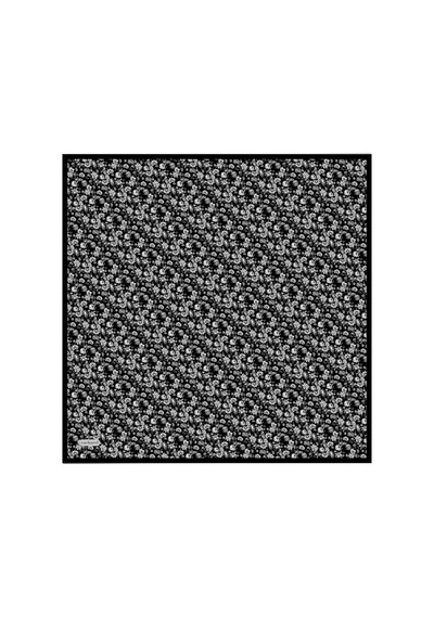 Cacharel Siyah Çiçek Desenli İpek Twill Eşarp Siyah Çiçek Desenli Siyah Çiçek Desenli