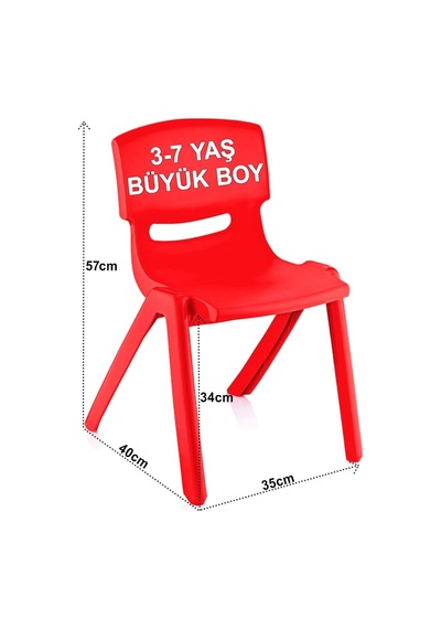 Fiore 2'li Set Büyük Şirin Çocuk Sandalyesi Turuncu Sku: Smg8690010233301 Abanoz - Beyaz