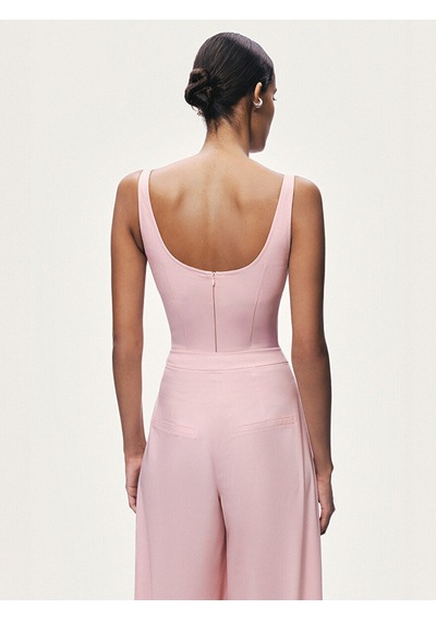 Balen Detaylı Bluz Nocturne Pembe