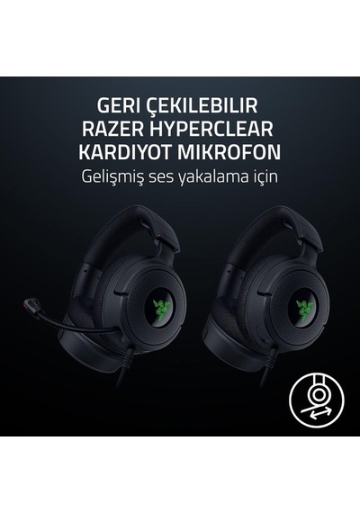 Razer Kraken V4 X Kablolu Pc Oyuncu Kulaklığı