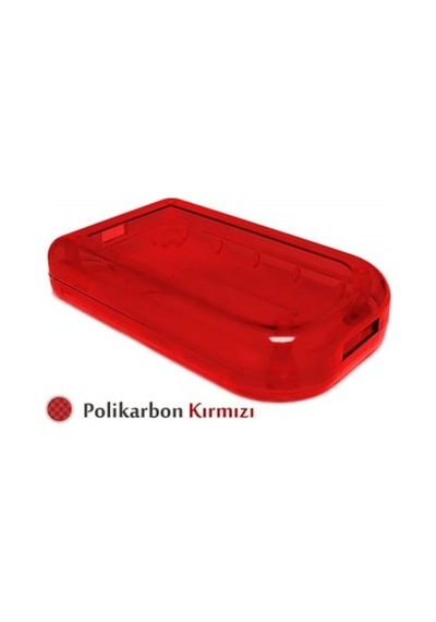 5 Adet Expk01 Kırmızı Kutu El Tipi Elektronik Devre Kutusu Usb Prototip Test Polikarbon Şeffaf Plastik Logger